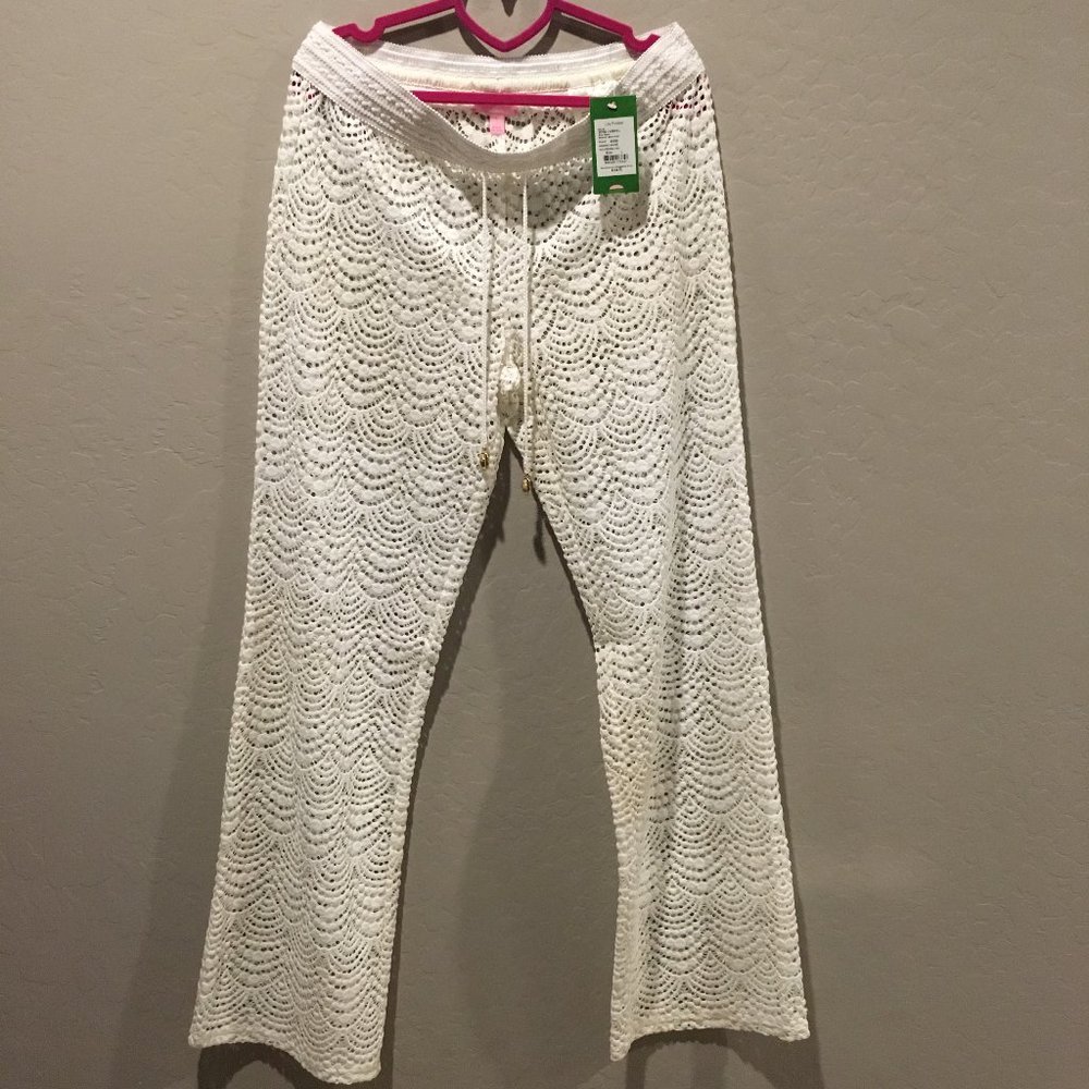 Lilly Pulitzer Brinkley pants Resort White L